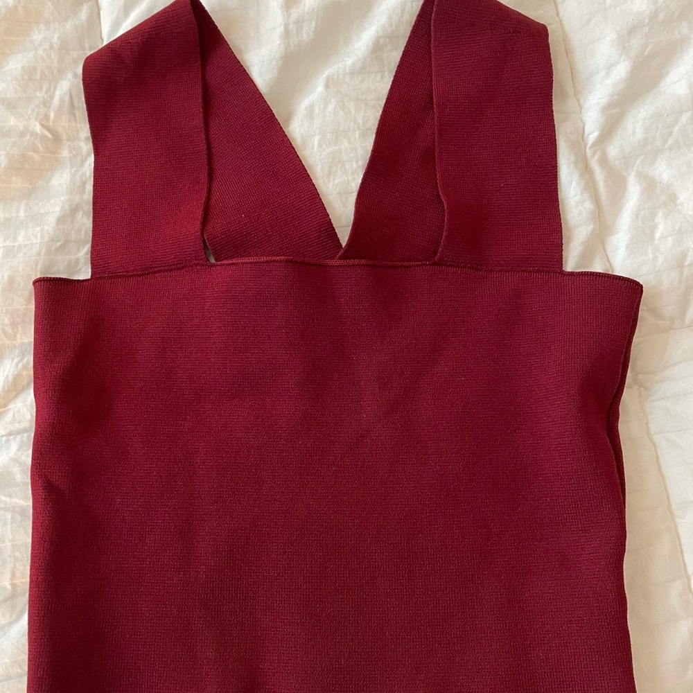 LF square neck crop top
